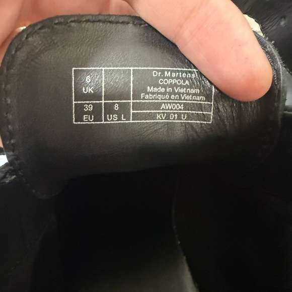 Doc Martens Womens Black Leather Coppola Chunky Platform Buckle Ankle Boots 8 L - Picture 5 of 7